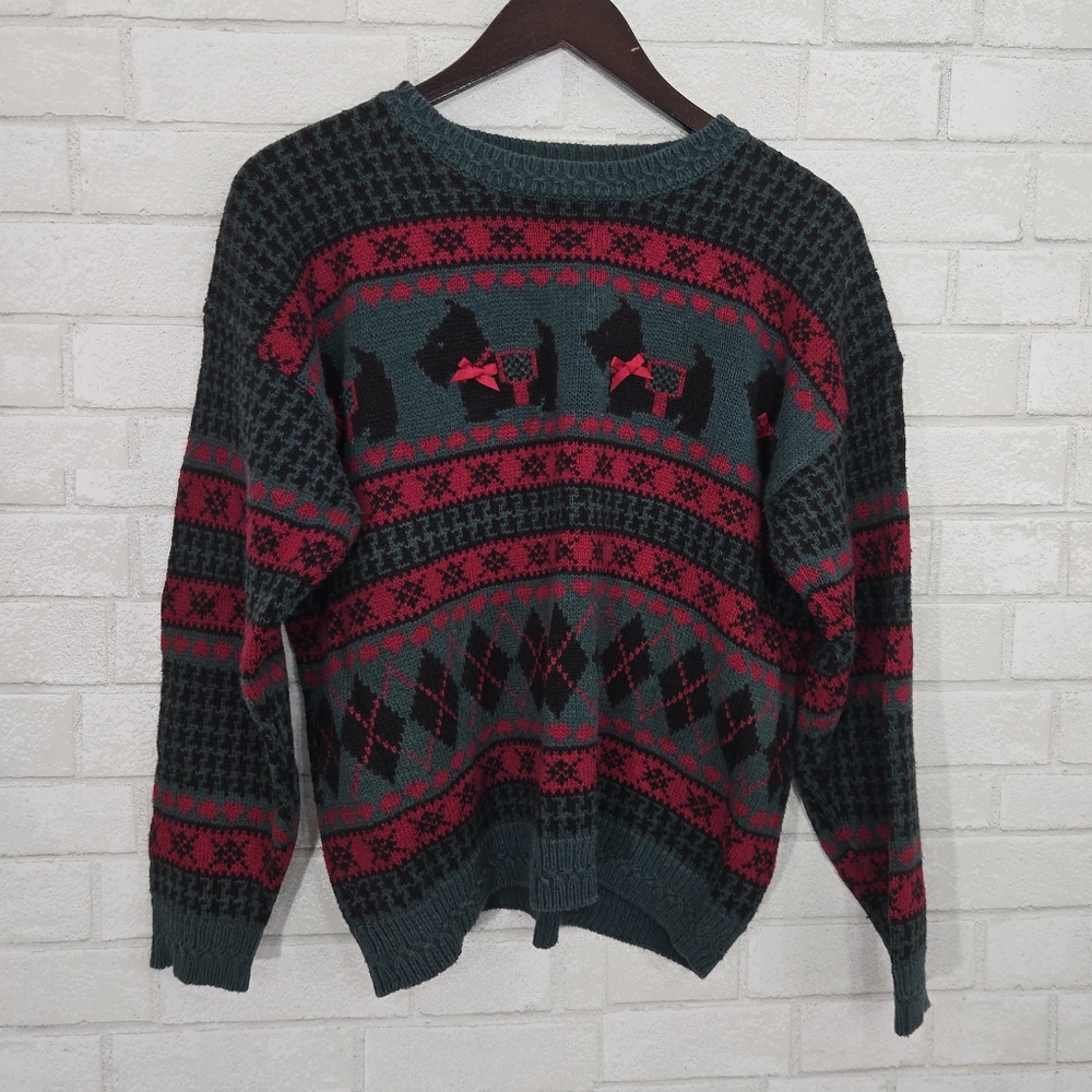Signatures by northern isles vintage Scottie sweater